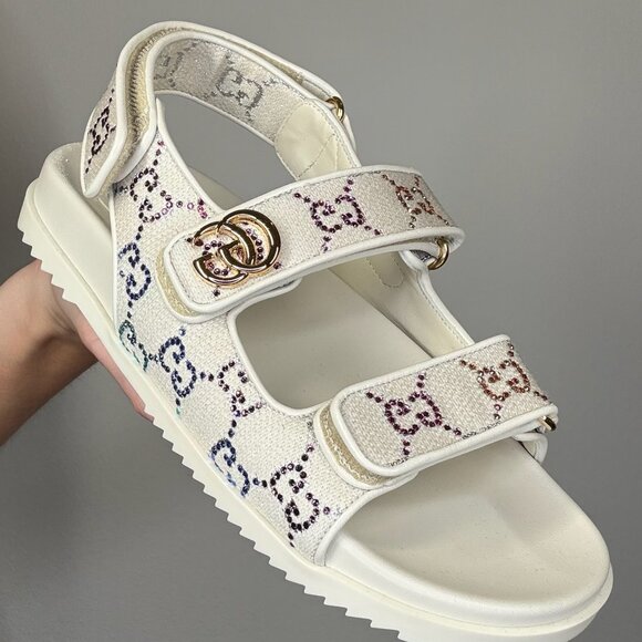 Gucci Crystal Dad Sandals - Picture 5 of 6